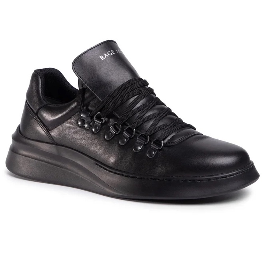 Genuine leather black sneakers EUR 41